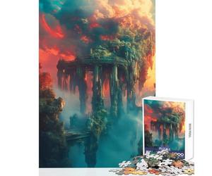 Rompecabezas para Adultos de 1000 Piezas: Jardines Colgantes corruptos de Babilonia Juguete Educativo Regalo para Mujeres y Hombres Juego de ingenio Entrena tu Cerebro y Tus Manos tamaño 38x52cm