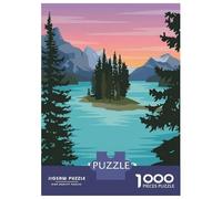 Rompecabezas para Adultos De 1000 Piezas Jasper National Park Rompecabezas para Adultos Juguete Decoración De Pared Decoración del Hogar Regalos para Amigos Y Familiares 70x50cm/1000pcs
