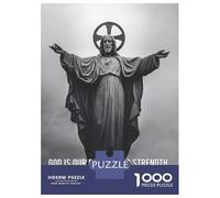 Rompecabezas para Adultos De 1000 Piezas Jesus Our Savior Rompecabezas para Adultos Juego De Ingenio Una Obra De Arte Interacción Entre Padres E Hijos 70x50cm/1000pcs
