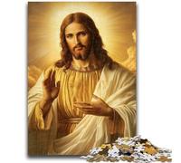 Rompecabezas para Adultos de 1000 Piezas: Jesús, un desafío difícil de completar, Pero Divertido y Divertido Juego Educativo para cumpleaños, 26x38cm