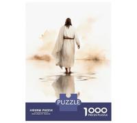 Rompecabezas para Adultos De 1000 Piezas Jesus Walking on Water Rompecabezas Práctico. Juego De Patrones De Montaje 52x38cm/1000pcs