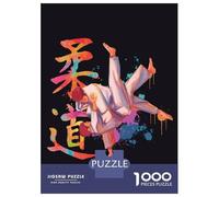 Rompecabezas para Adultos De 1000 Piezas Judo Watercolor Rompecabezas para Adultos Juego De Ingenio Desafío Difícil Gran Regalo para Los Amantes De Los Juegos 38x26cm/1000pcs