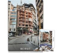 Rompecabezas para Adultos de 1000 Piezas,Juego Beirut Imposible,Regalo de cumpleaños,tamaño 38x52cm
