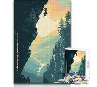 Rompecabezas para Adultos de 1000 Piezas, Juego de Escalada de acantilados y montaña Imposible, Corte de precisión, Regalo de Amigo Secreto, tamaño 38x52cm