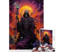 Rompecabezas para Adultos de 1000 Piezas Juego de ingenio The Soul Collector Juguete de Carreras de Velocidad decoración de Pared Apto para decoración de Escritorio (26x38cm)