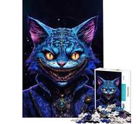 Rompecabezas para Adultos de 1000 Piezas Juego de la Familia del Gato Demonio Juguetes educativos de Aprendizaje Gran Regalo para Juegos Que mejoran la Memoria (tamaño 50x75cm)