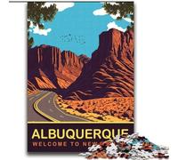 Rompecabezas para Adultos de 1000 Piezas, Juego de Preguntas y respuestas Camino a Albuquerque, Toda la Familia (38x52cm) 1000 Piezas