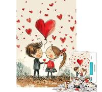 Rompecabezas para Adultos de 1000 Piezas Juego desafiante Enamórate de San Valentín Juguete Educativo Decoración Perfecta Regalo Divertido (Tamaño 38x26cm)