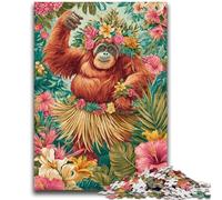 Rompecabezas para Adultos de 1000 Piezas, Juego Educativo de Gorila de la Selva, Ideal para cumpleaños y Navidad, para niños de 14 años, 26x38cm