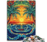 Rompecabezas para Adultos de 1000 Piezas, Juego Educativo Familiar con Vista al mar, Toda la Familia Mayores de 14 años, 26x38cm