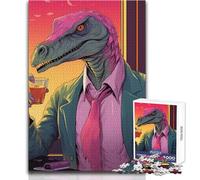Rompecabezas para Adultos de 1000 Piezas, Juego Educativo Familiar de Dinosaurios para después del Trabajo, una Obra de Arte, Regalo para cumpleaños, tamaño 38x52cm
