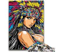 Rompecabezas para Adultos de 1000 Piezas, Juego Familiar de Princesas Indias, antiestrés, desafío difícil, colección de Artistas, Bellas Artes, 50x75cm