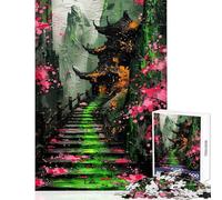 Rompecabezas para Adultos de 1000 Piezas Juego Familiar japonés El Camino del Veneno Juguete para Mejorar la Memoria decoración de Pared fomento del Amor Entre Parejas (38x52cm)