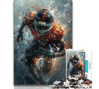 Rompecabezas para Adultos de 1000 Piezas, Jugadores de fútbol Americano, desafío difícil y antiestrés, Toda la Familia a Partir de los 14 años, 38x26cm