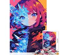 Rompecabezas para Adultos de 1000 Piezas Juguete de Fuego contra Hielo decoración de Pared Regalo de Amigo Secreto para Juego Educativo Ayuda a ejercitar el Cerebro tamaño 38x26cm