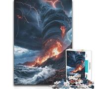 Rompecabezas para Adultos de 1000 Piezas, Juguete de Tornado ardiente, Juego Intelectual, Regalo de cumpleaños, 38x52cm (1000 Piezas)