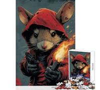 Rompecabezas para Adultos de 1000 Piezas Juguete Educativo de Mr Rat Gran Regalo para Juegos de relajación con póster a Juego y Hoja de Trivia tamaño 50x75cm
