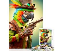 Rompecabezas para Adultos de 1000 Piezas Juguete Educativo de Pistolero emplumado Gran Regalo y Juego Educativo Adecuado para decoración de Escritorio tamaño 50x75cm
