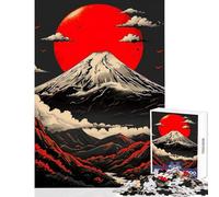 Rompecabezas para Adultos de 1000 Piezas Juguete Vintage Fuji decoración de Pared Obra de Arte Regalo para Juego Educativo Mejora el Amor Entre Parejas tamaño 38x26cm