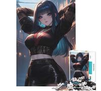 Rompecabezas para Adultos de 1000 Piezas Juguetes de Asesinos Negros Juegos educativos Juegos Familiares desafío difícil Regalos de Amigo Invisible (tamaño 75x50cm)