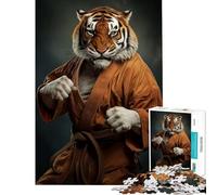 Rompecabezas para Adultos de 1000 Piezas Juguetes de Karate Tiger Juegos educativos Juego de ingenio Ideal para Pasar el Tiempo en casa Regalo de cumpleaños (tamaño 38x26cm)
