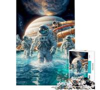 Rompecabezas para Adultos de 1000 Piezas Júpiter Luna y Europa Diversión Garantizada Actividades Divertidas para Disfrutar en casa Durante Las Vacaciones Juegos Divertidos para Mayores de 14 años