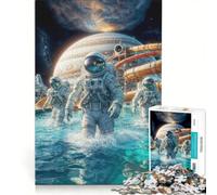 Rompecabezas para Adultos de 1000 Piezas Júpiter, Luna y Europa Divertido, Ideal para Decorar la Pared o como Regalo de cumpleaños único 50x75cm