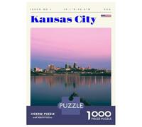 Rompecabezas para Adultos De 1000 Piezas Kansas City Missouri Travel Art Rompecabezas Juguetes Antiestrés, Divertidos Y Humorísticos Regalos para Reducir El Estrés 52x38cm/1000pcs