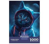 Rompecabezas para Adultos De 1000 Piezas Kawaii Cat in Onesie Rompecabezas para Adultos Juego De Ingenio Regalo De Cumpleaños Desafío Educativo 70x50cm/1000pcs