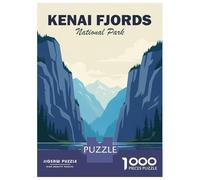 Rompecabezas para Adultos De 1000 Piezas Kenai Fjords National Park Rompecabezas Juguetes Antiestrés Una Obra De Arte Cumpleaños Y Navidad 52x38cm/1000pcs