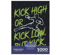 Rompecabezas para Adultos De 1000 Piezas Kick High Or Low Rompecabezas para Adultos Juego Familiar Análisis Y Desafío Educativo De Lógica 70x50cm/1000pcs