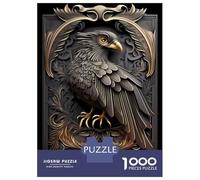 Rompecabezas para Adultos De 1000 Piezas King Golden Eagle Art Deco Rompecabezas para Adultos Juegos Relajantes Decoración del Hogar Desafío Educativo 52x38cm/1000pcs