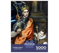 Rompecabezas para Adultos De 1000 Piezas King of France by El Greco Rompecabezas para Adultos Juguetes Antiestrés Decoración del Hogar Juego Desafiante Regalos 52x38cm/1000pcs