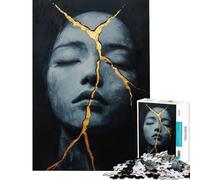Rompecabezas para Adultos de 1000 Piezas Kintsugi del Alma para Juego Educativo Juguete de desafío Juego práctico antiestrés Regalo Divertido (tamaño 50x75cm)