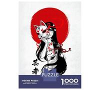 Rompecabezas para Adultos De 1000 Piezas Kitsune Mask Rompecabezas para Adultos Juegos De Relajación Análisis Y Lógica Cumpleaños Y Navidad 70x50cm/1000pcs