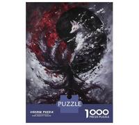 Rompecabezas para Adultos De 1000 Piezas Kitsune Spirit Painting Rompecabezas para Adolescentes Juguetes Antiestrés Desafío Difícil Diversión Actividades En Casa, 38x26cm/1000pcs
