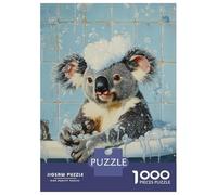 Rompecabezas para Adultos De 1000 Piezas Koala Bath Time Fun-3 Rompecabezas para Adultos Juego Familiar Divertido Y Humorístico Cumpleaños Y Navidad 52x38cm/1000pcs