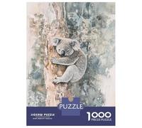 Rompecabezas para Adultos De 1000 Piezas Koala in Tree Watercolor Rompecabezas para Adultos Juguetes Antiestrés Regalos para Mujeres Cumpleaños Y Navidad 38x26cm/1000pcs