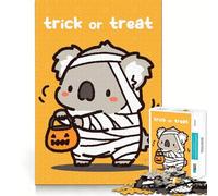 Rompecabezas para Adultos de 1000 Piezas Koala Momia,Truco o Trato,Corte Impecable,Divertido Juego de Concentración, Juego Divertido de Cumpleaños (38x52cm)