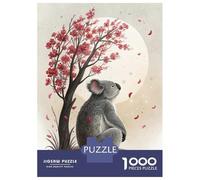 Rompecabezas para Adultos De 1000 Piezas Koala Under A Blooming Tree Rompecabezas para Adultos Juego De Ingenio Juego Divertido Y Humorístico Juego Desafiante Regalos 70x50cm/1000pcs