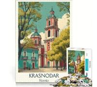 Rompecabezas para Adultos de 1000 Piezas, Krasnodar, Rusia, Juegos Familiares, Actividades Divertidas en casa, Regalo de cumpleaños, obsequios 38x52cm