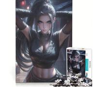 Rompecabezas para Adultos de 1000 Piezas Kunoichi en una Aldea Juegos relajantes para desconectar Ideal para el Desarrollo Intelectual Regalo de cumpleaños o para viajeros 38x26cm