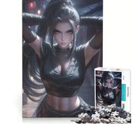 Rompecabezas para Adultos de 1000 Piezas Kunoichi en una Aldea, Juguetes para armar, interacción Entre Padres e Hijos, cumpleaños y Navidad 50x75cm