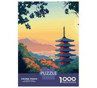 Rompecabezas para Adultos De 1000 Piezas Kyoto Japan Pagoda Rompecabezas para Adultos Juegos Relajantes Desafío Difícil Actividades Divertidas En Casa 52x38cm/1000pcs