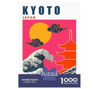 Rompecabezas para Adultos De 1000 Piezas Kyoto Mid Century Modern Travel Poster Rompecabezas para Adultos Juguetes Antiestrés Difícil Difícil Cumpleaños Y Navidad 52x38cm/1000pcs