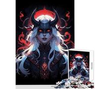 Rompecabezas para Adultos de 1000 Piezas La Bruja ardiente Juguete Educativo Gran Regalo para Juegos Juego Imposible Mejora el Amor Entre Parejas Tamaño 50x75cm