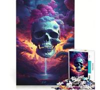 Rompecabezas para Adultos de 1000 Piezas La Calavera Poemas Oscuros Juegos relajantes desafío difícil fortalece el Amor Entre Parejas 50x75cm