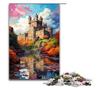Rompecabezas para Adultos de 1000 Piezas La Colorida psicodelia del Castillo de Bunratty. Juguete Intelectual Toda la Familia. 75 x 50 cm.