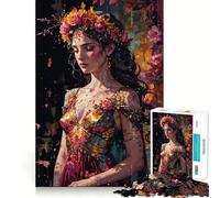 Rompecabezas para Adultos de 1000 Piezas La Despedida del otoño,El Descenso de Perséfone,Arte de Ajuste, Juego Inteligente,Regalo de Juego Lento,Regalo de Arte navideño (38x26cm)