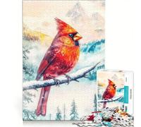 Rompecabezas para Adultos de 1000 Piezas: La migración de los cardenales Juego Familiar, difícil y desafiante cumpleaños y Navidad 50x75cm